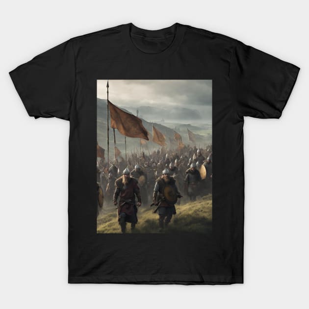 Inspiring And Exciting Medieval Times In Scandinavia. T-Shirt by EdwinPlenzler